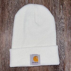 Carhartt Knit Cuffed Beanie in Winter White